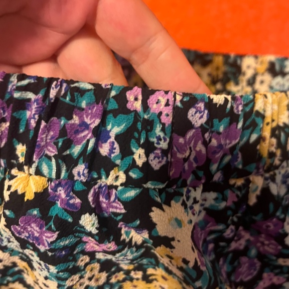 Only ditsy flowers ruffled boho peasant mini skirt NWT - Picture 6 of 11